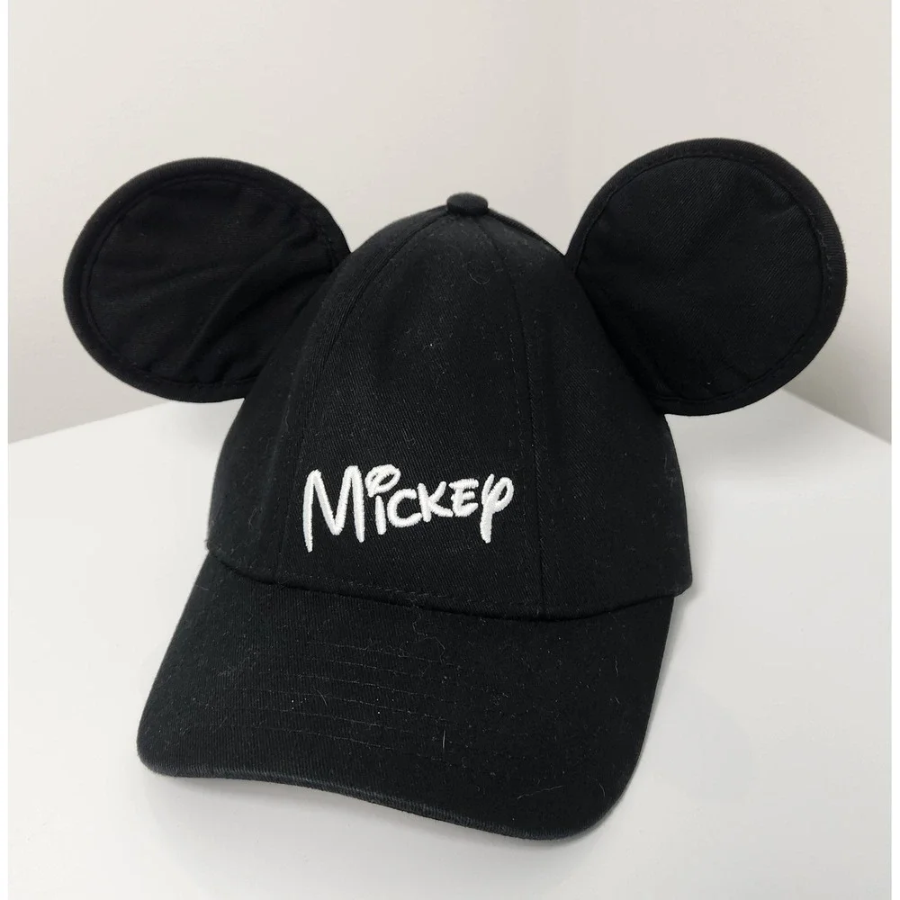 Disney Mickey Mouse Ears Baseball Cap Youth Kids Adjustable Snapback Hat Cotton